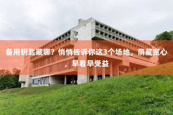 备用钥匙藏哪？悄悄告诉你这3个场地，荫藏宽心，早看早受益